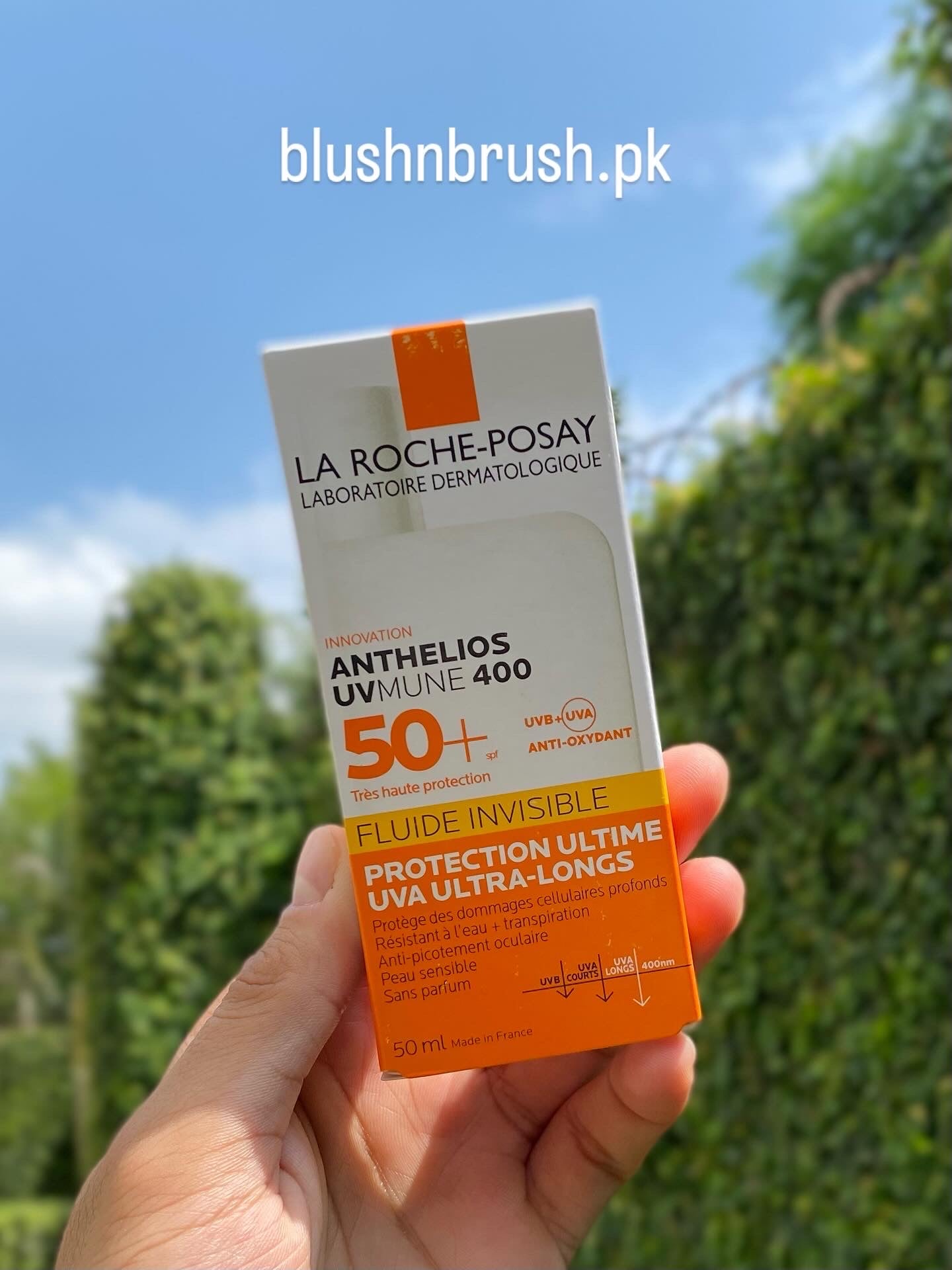 La Roche-Posay Anthelios Fluid Invisible SPF 50+ – Broad-Spectrum Sun Protection