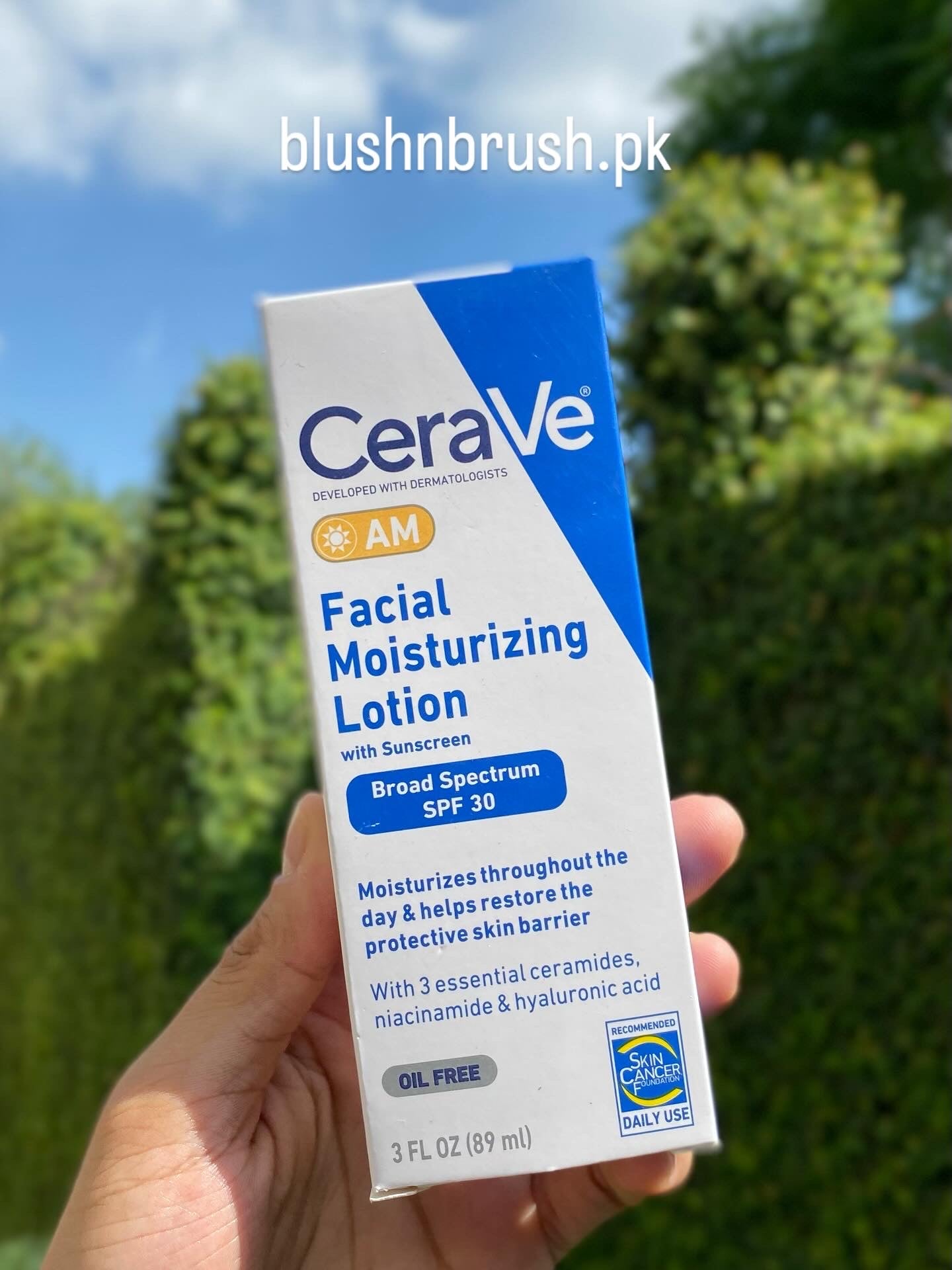 CeraVe AM Facial Moisturizing Lotion with Broad-Spectrum SPF 30