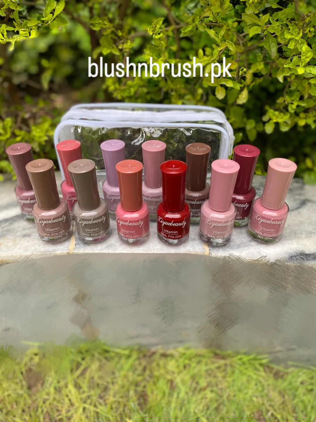 LiyueBeauty Nail Polish Gift Set – Pack of 12 with Carry Bag