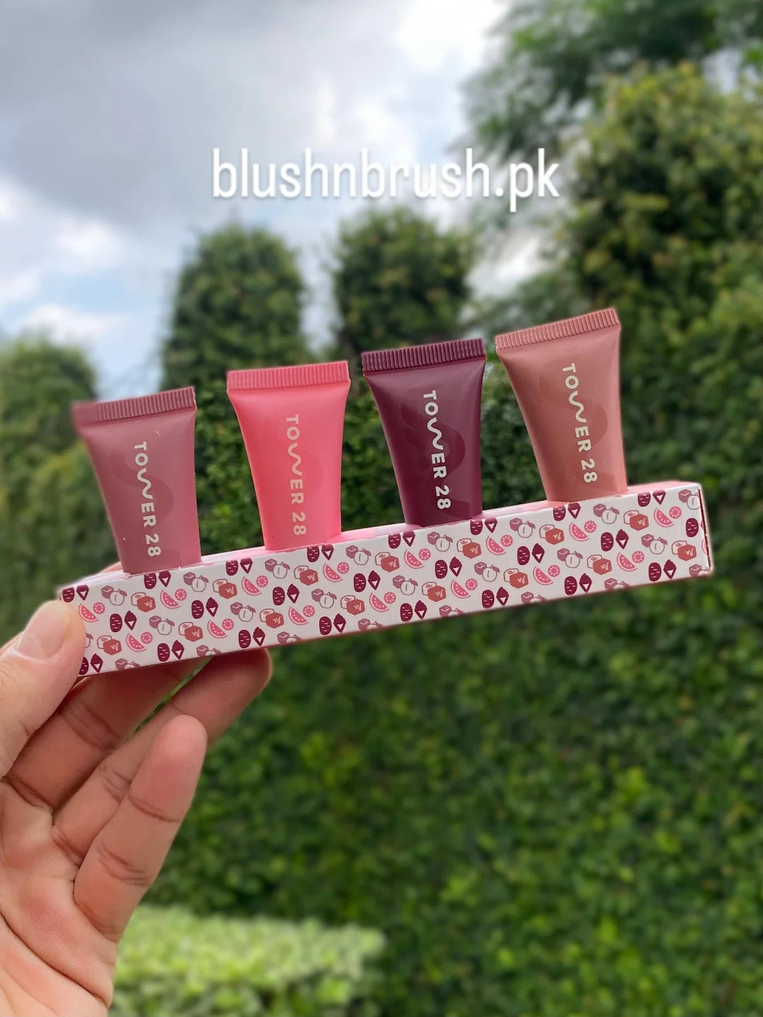 TOWER 28 Lip Softie Tinted Lip Treatment Set – Bundle of 4