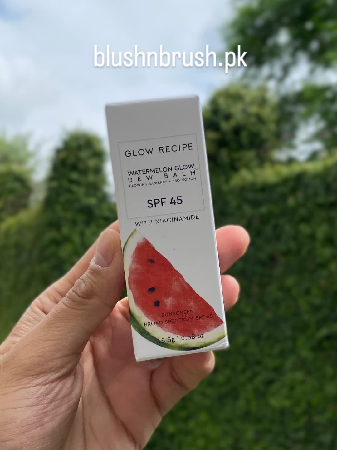 Glow Recipe Watermelon Glow Dew Balm SPF 45 with Niacinamide – Glowing Radiance + Protection