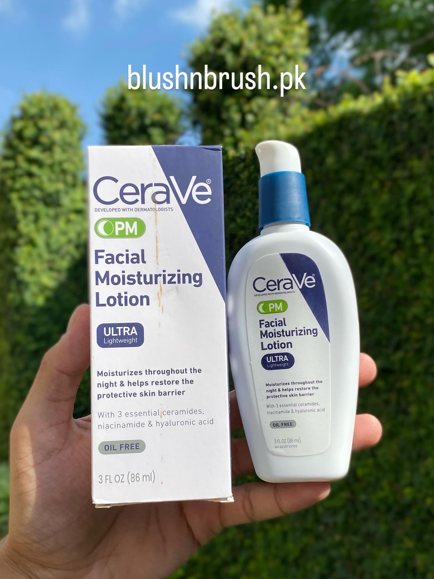 CeraVe PM Ultra-Lightweight Facial Moisturizing Lotion